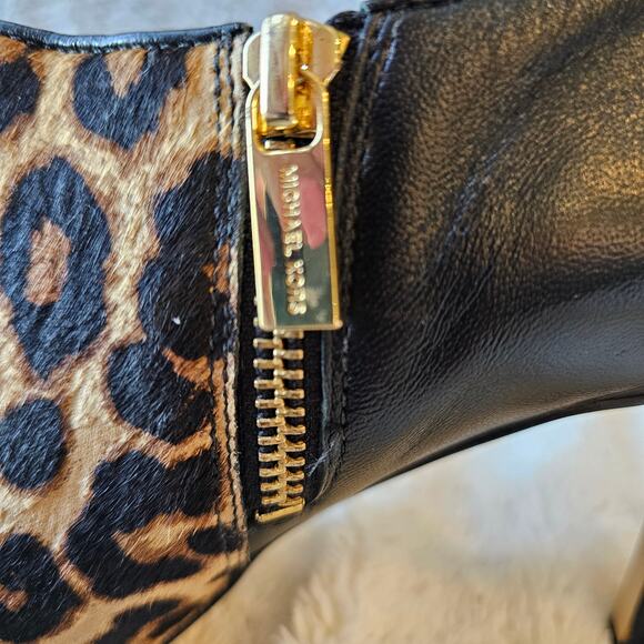 Michael Kors Women Sammy Cheetah Print Ankle Boot Calf Hair Size 8M Multi - Picture 9 of 9
